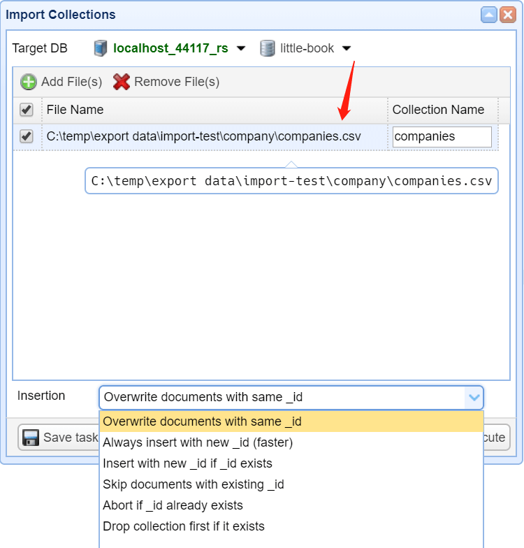 Import CSV