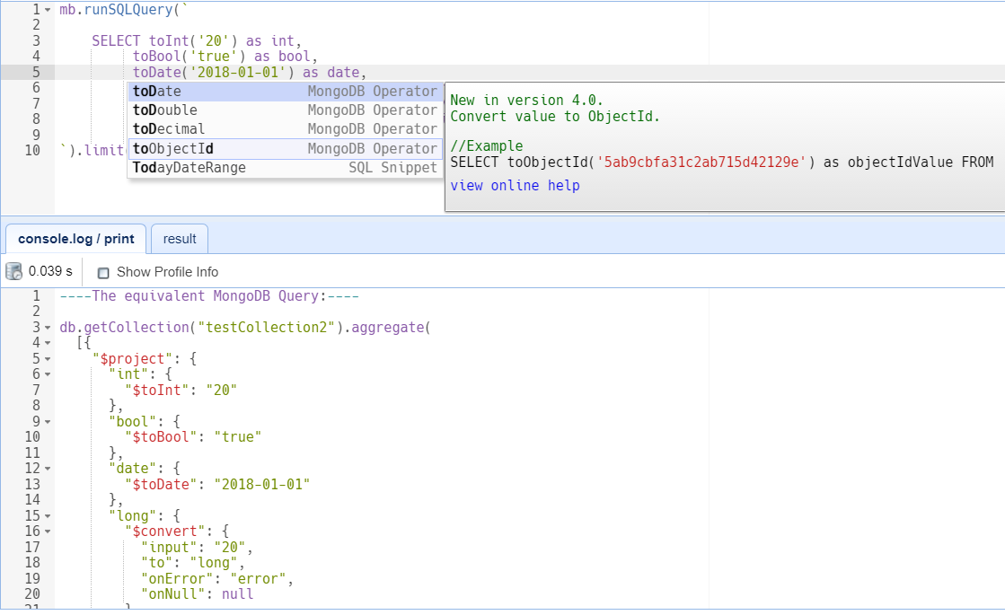 SQL Function Code Complete