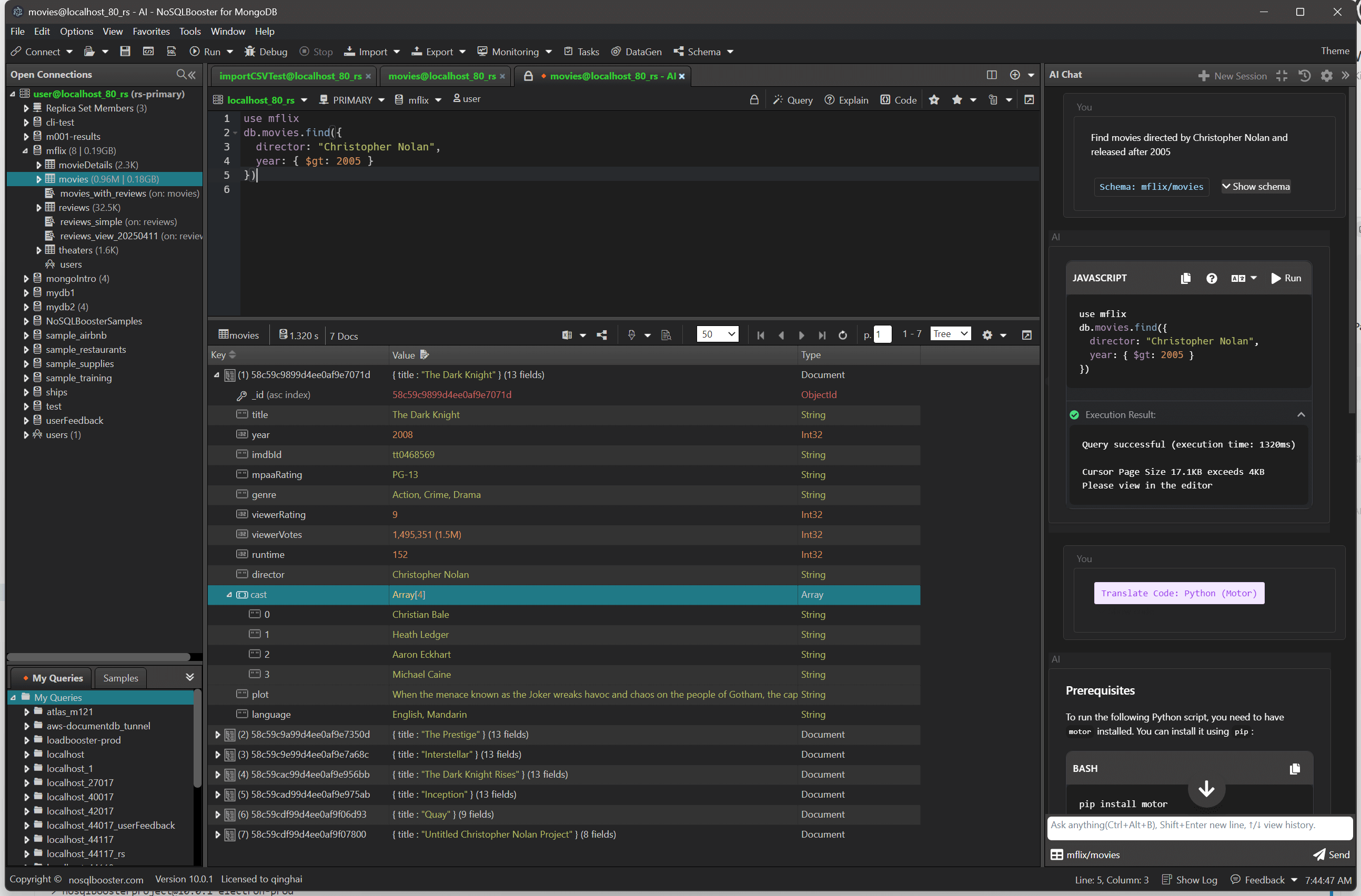 Main interface with AI Helper