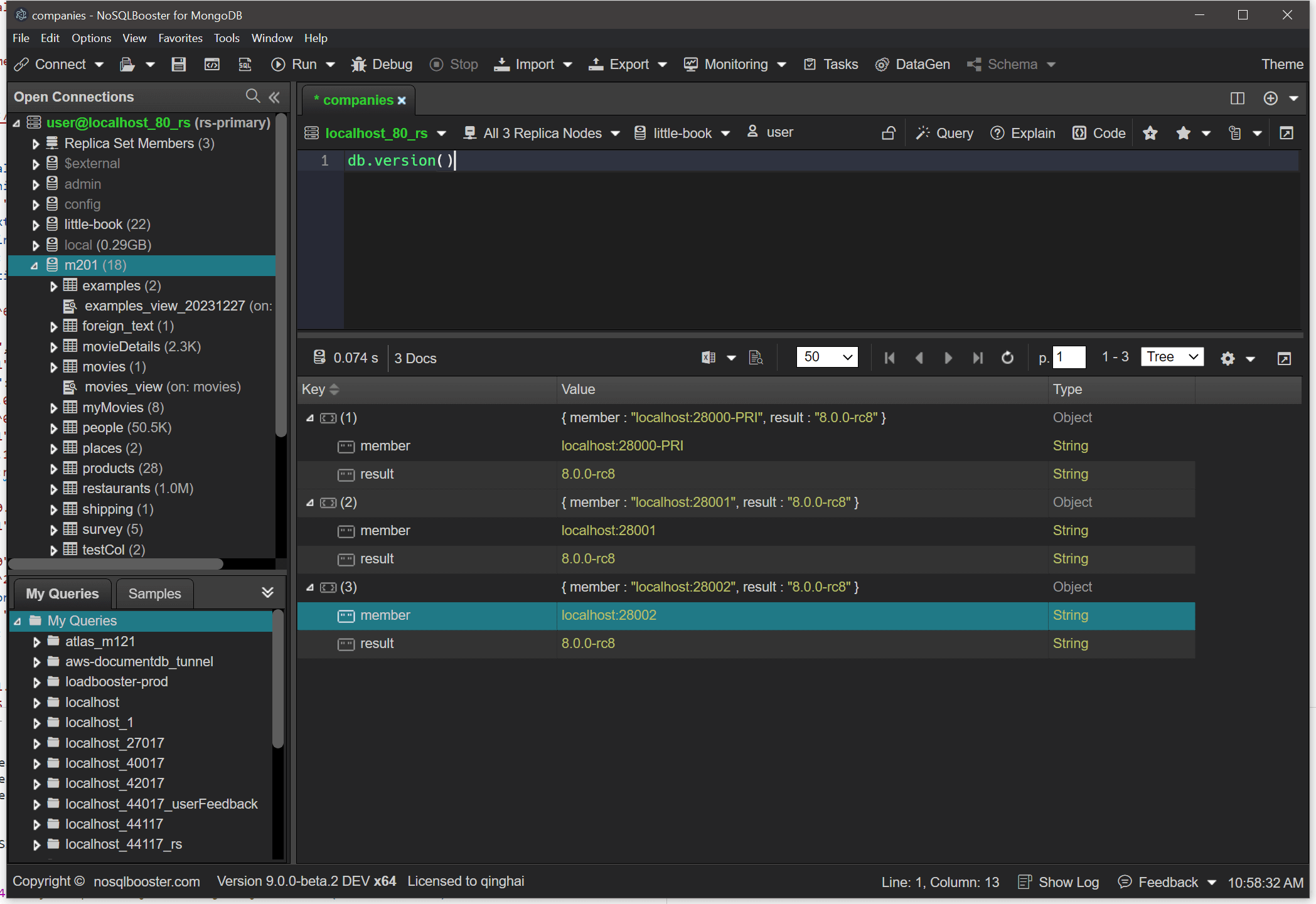 Main interface